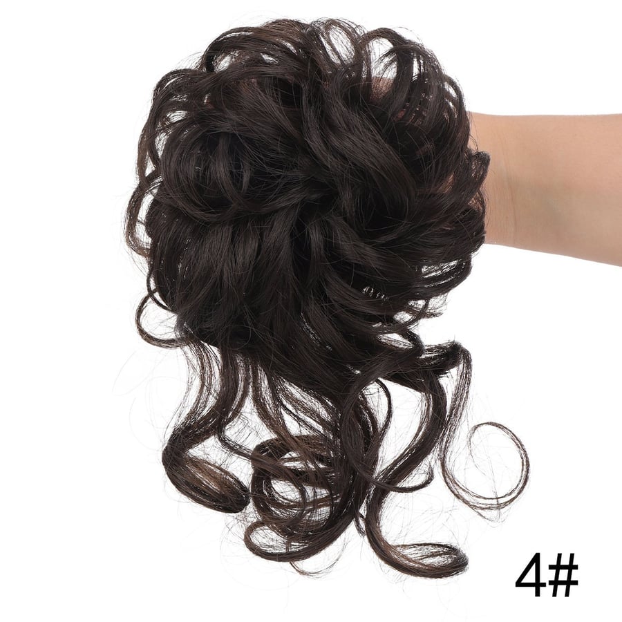 Messy Curly Hair Bun with Catcher