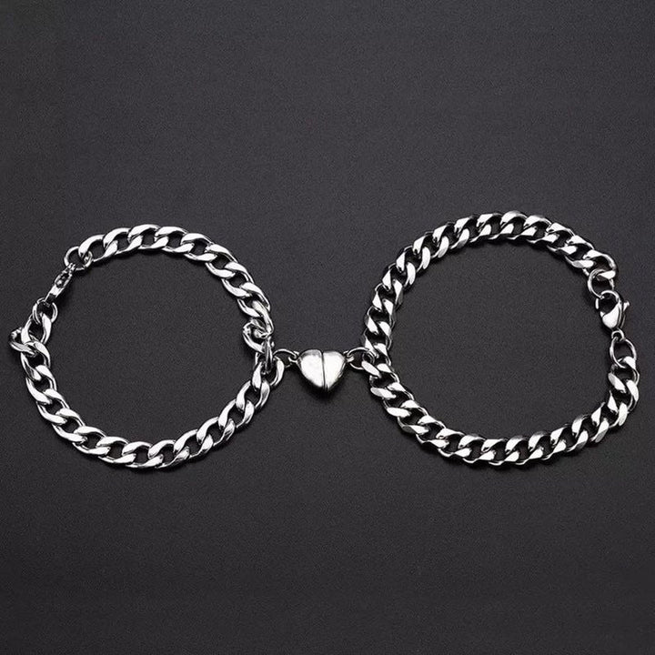 HEART LINK BRACELET SET
