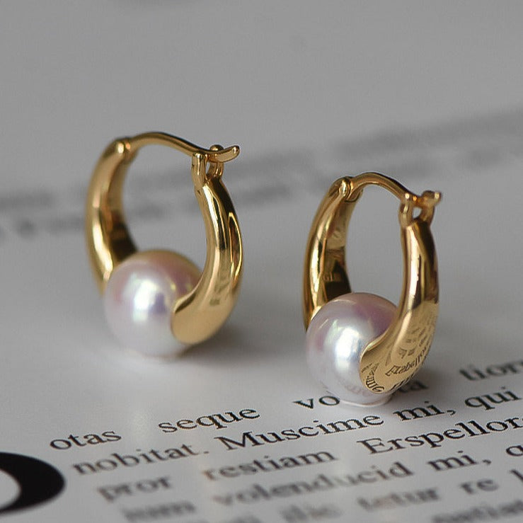 Chunky Gold Hoop Earrings